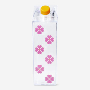 Milk carton shaped pink drinking bottle - 500 ml - Image 1
