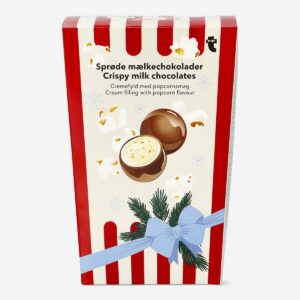Milk chocolate balls with milk filling and popcorn - Image 1