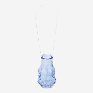 Mini blue glass vase