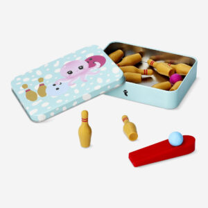 Mini bowling game in tin box - Image 3