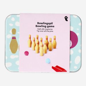 Mini bowling game in tin box
