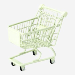 Mini green shopping cart - Image 1