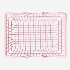 Mini pink shopping basket - Image 3
