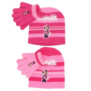 Minnie Mouse Hat with Gloves - Stripes - Image 1