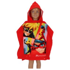 Miraculous Ladybug Hooded poncho - Stripes - Image 1
