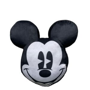 Mickey Mouse Cushion Shaped Velour - Face