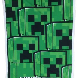 Minecraft Fleece blanket Sherpa- Head - Image 1