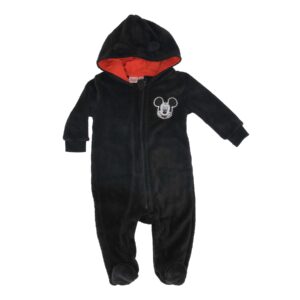 Mickey Mouse Baby Fleece Overall - Red/Black