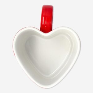 Heart shaped red mug - 330 ml - Image 2