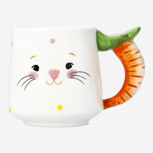 Mug with bunny face and carrot handle - 300 ml - Image 2