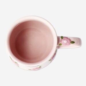 Mug with embossed cherry blossoms - 320 ml - Image 3