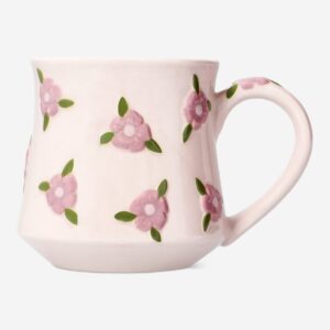 Mug with embossed cherry blossoms - 320 ml - Image 2