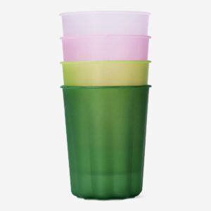 Reusable colourful cups - 4 pcs - Image 1