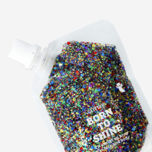 Multi coloured glitter for hair and body - 50 ml - Image 3