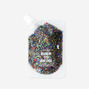 Multi coloured glitter for hair and body - 50 ml