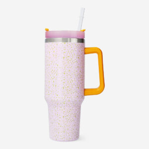 Multi coloured tumbler with lid and straw - 1.2 L - Image 2