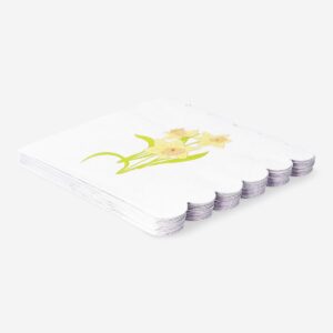 Napkin with daffodils - 16 pcs - Image 2