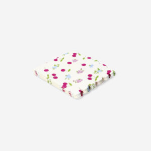 Napkins with flowers and cherries - 16 pcs - Image 3