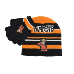 Naruto Hat with Gloves - Orange - Image 2