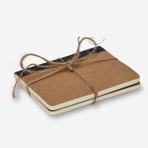 Brown notebooks with Blank Pages - 2 pcs - Image 3