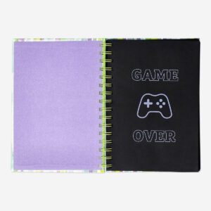 Notebook with black pages and gel ink pens - A5 - Image 2