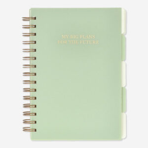 Notebook with page markers. A5