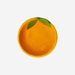 Orange bowl - 10 cm - Image 3