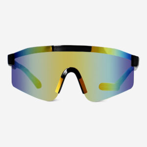 Oversized grey sporty sunglasses