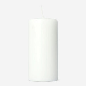 White Pillar Candle - 14 cm