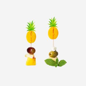 Pineapple food picks - 8 pcs - Image 3