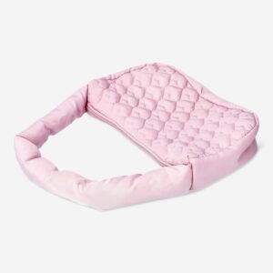 Pink bag with quilted hearts - Image 2