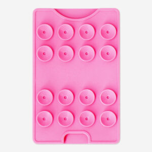 Pink cardholder for phone with suction pads - Image 2