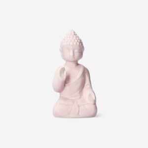 Pink ceramic Buddha - Image 1