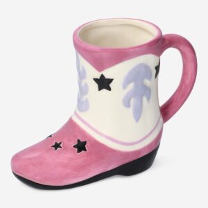 Pink cowboy boot shaped mug - Image 1
