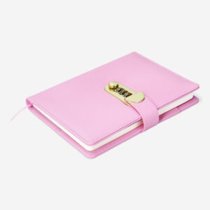 Pink diary with combination lock - Image 2