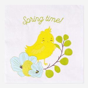 Pink Easter napkins - 16 pcs - Image 1