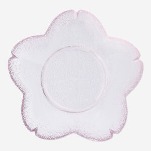 Pink flower plate - 17 cm - Image 3