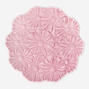 Pink flower plate - Image 2