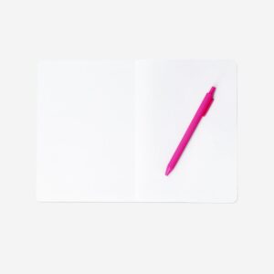 A5 - Pink notebook with ballpoint pen - Image 2