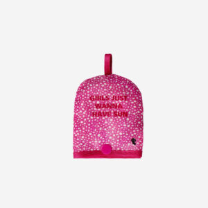 Round foldable fan - Pink - Image 3