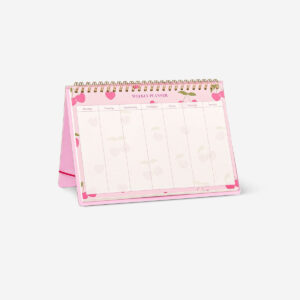 Cherry weekly planner for desk
