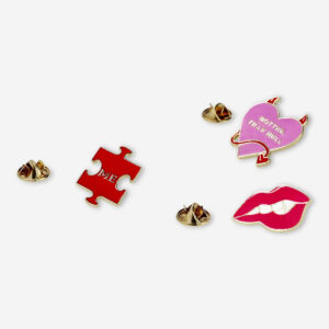 Pins with icons for clothes - 6 pcs - Image 3
