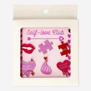Pins with icons for clothes - 6 pcs - Image 1