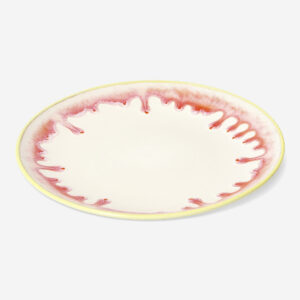 Plate with dripping glaze - Image 1