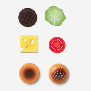 Play hamburger - 6 pcs - Image 2