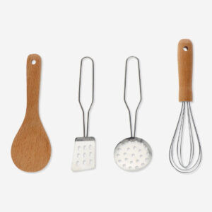 Play kitchen set with utensils - 4 pcs