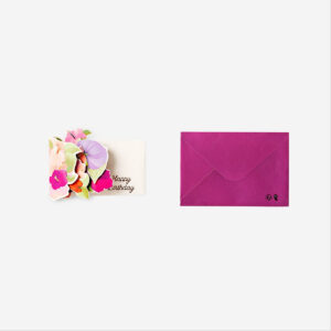 Pop up card with flowers and envelope - Image 2