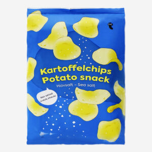 Potato chips. Seasalt