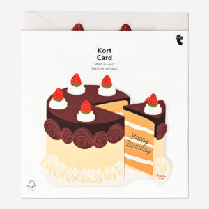 Pull out cake slice card