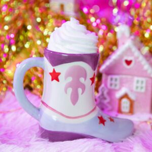 Purple cowboy boot shaped mug - Image 3